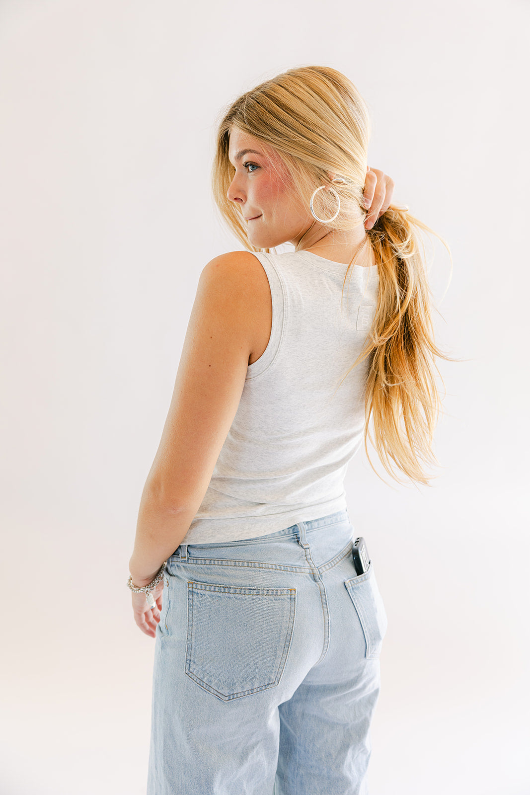 Heather Gray Angle Tank