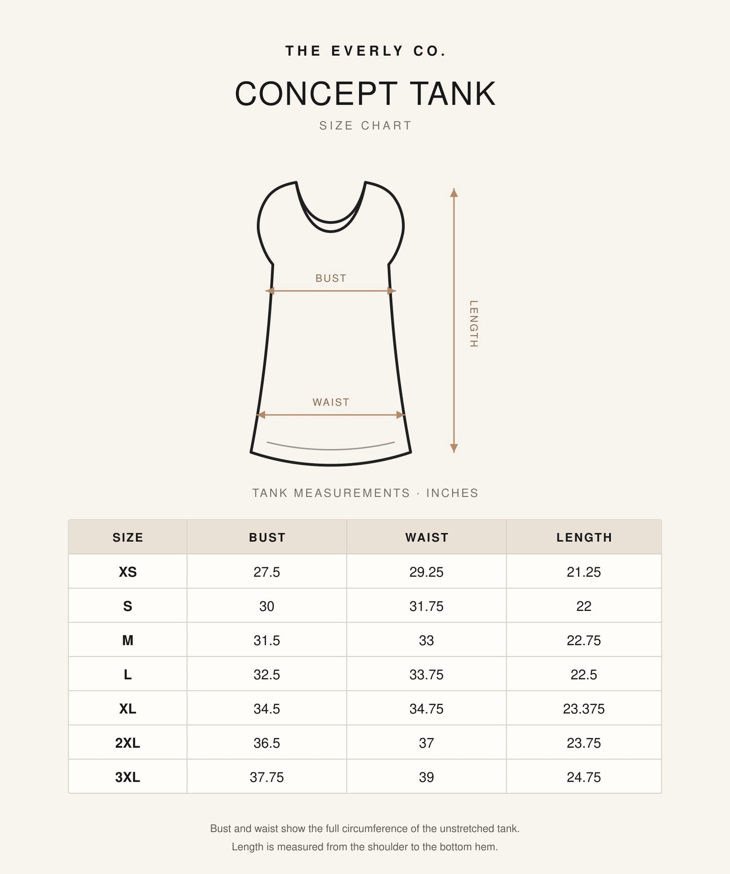 BACKORDER Cream Concept Tank